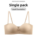 Front Clasp Strapless Push Up Bra